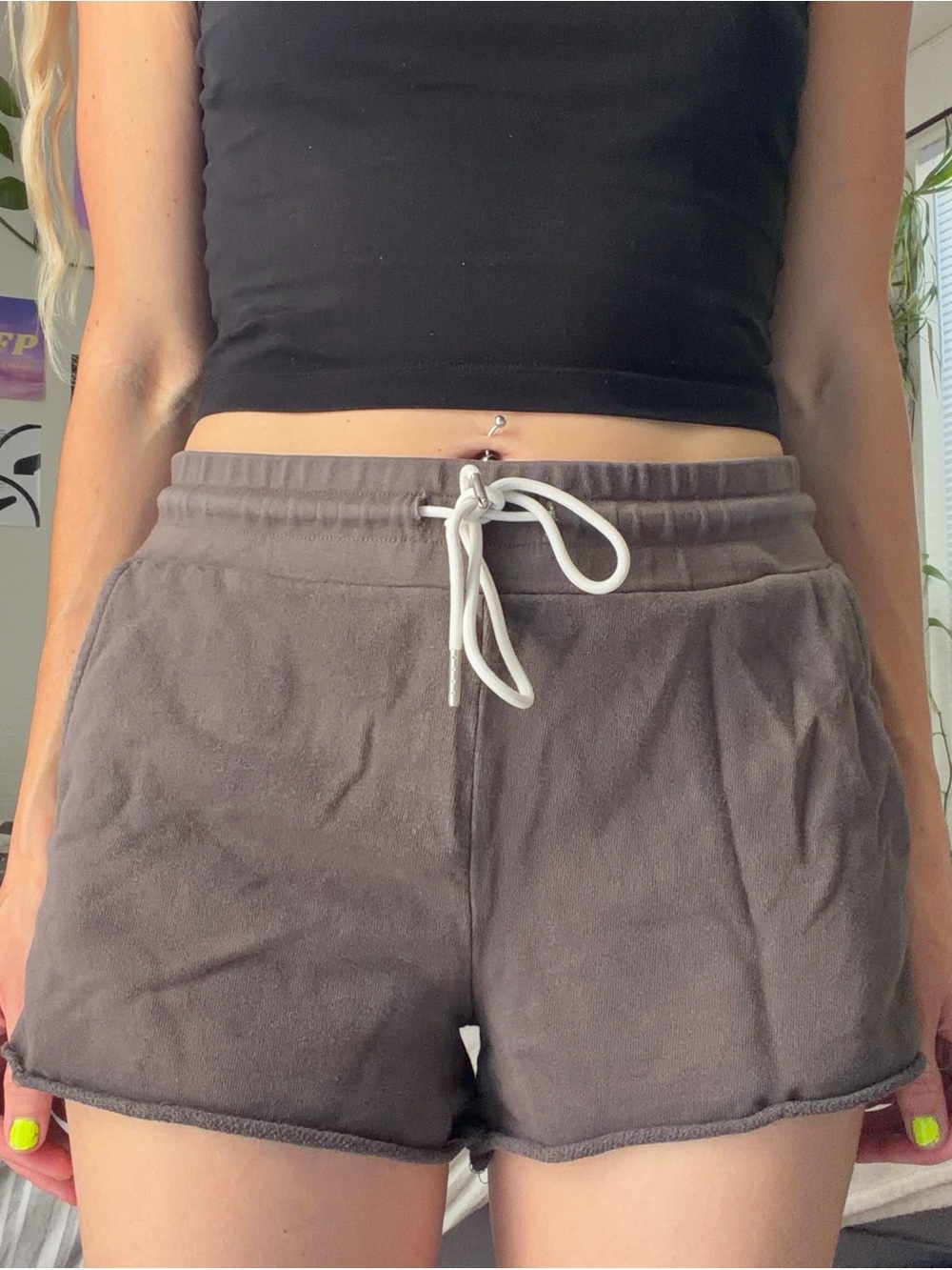 MATE Organic Terry Lounge Short — Charcoal